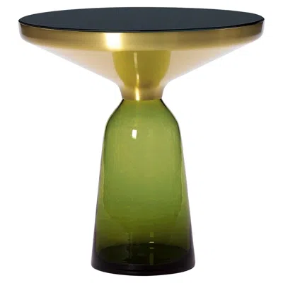 Pre-owned Classicon Bell Side Table By Sebastian Herkner, Olive Green Glass & Brass