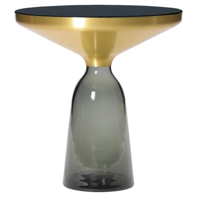 Pre-owned Classicon Bell Side Table In Brass And Quartz Grey By Sebastian Herkner In Gray