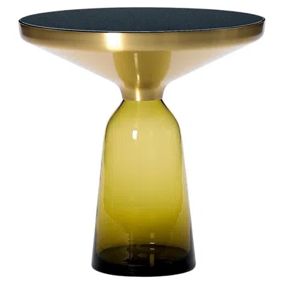 Pre-owned Classicon Bell Side Table In Brass And Topaz Designed By Sebastian Herkner Stock In Brown
