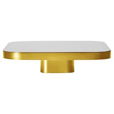 Pre-owned Classicon Bow Coffee Table No. 1 By Guilherme Torres, Brass & Black Glass