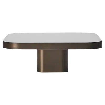 Pre-owned Classicon Bow Coffee Table No. 2 By Guilherme Torres, Burnished Brass & Glass In Black