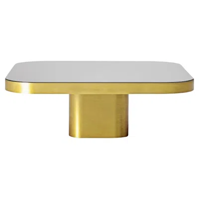 Pre-owned Classicon Bow Coffee Table No. 2 By Guilherme Torres, Natural Brass & Black Glas
