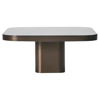 Pre-owned Classicon Bow Coffee Table No. 3 By Guilherme Torres, Burnished Brass & Glass In Black