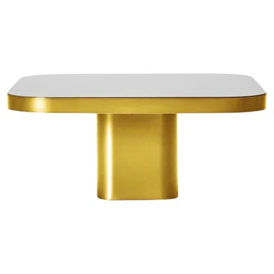 Pre-owned Classicon Bow Coffee Table No. 3 By Guilherme Torres, Natural Brass & Glass In Brown