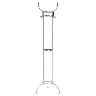Pre-owned Classicon Coat Hanger  Nymphenburg Coat Stand Design Otto Blümel - Nickel In Gray