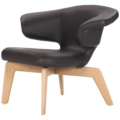 Pre-owned Classicon Customizable  Munich Lounge In Leather By Sauerbruch Hutton In Black