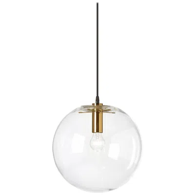 Pre-owned Classicon Customizable  Xl Selene Pendant Lamp In Brass By Sandra Lindner In Transparent
