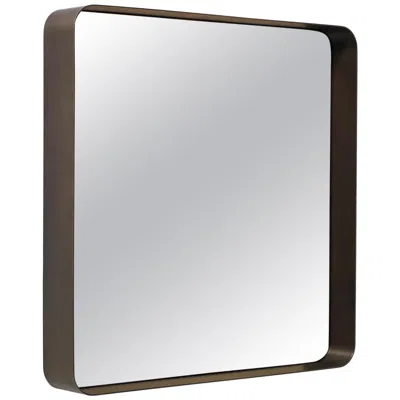 Pre-owned Classicon Cypris Square Mirror In Burnished Brass By Nina Mair In Gray