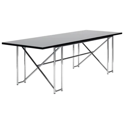 Pre-owned Classicon Double X Table In Black High Gloss Lacquer By Eileen Gray
