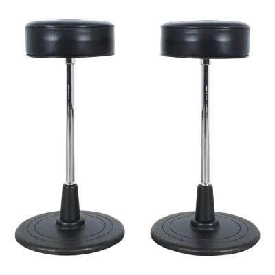 Pre-owned Classicon Eileen Gray Bar Stool No. 1 Black Leather Chrome, Circa 1920