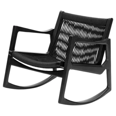 Pre-owned Classicon Euvira Rocking Chair Design Jader Almeida - Black