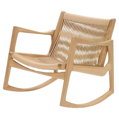 Pre-owned Classicon Euvira Rocking Chair Design Jader Almeida - Oak In Brown