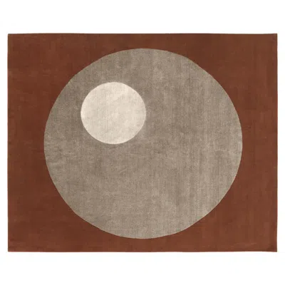 Pre-owned Classicon La Lune Rug Design Eileen Gray-virgin Wool 300x250cm 118.1x98.4in In Brown