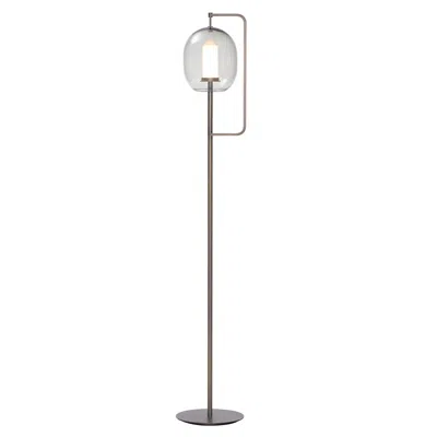Pre-owned Classicon Lantern Light Medium Floor Lamp In Burnished Brass By Neri&hu In Transparent