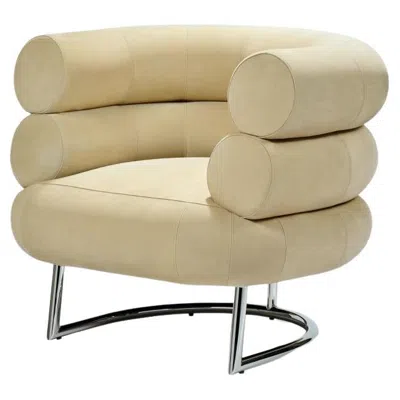 Pre-owned Classicon Limited Edition  Bibendum Armchair In Leather Sand Design Eileen Gray