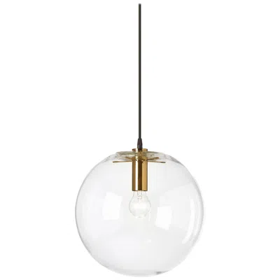 Pre-owned Classicon Medium Selene Pendant Lamp In Brass By Sandra Lindner In Transparent