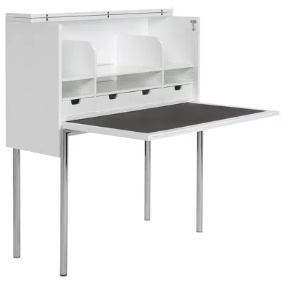 Pre-owned Classicon Orcus Desk In Lacquered White By Konstantin Grcic