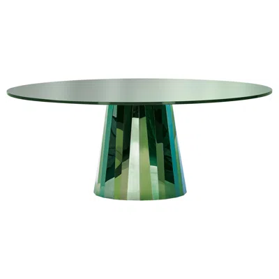 Pre-owned Classicon Pli Table In Green With Lacquer Top By Victoria Wilmotte