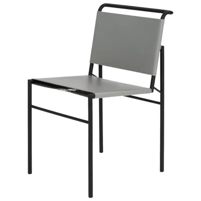 Pre-owned Classicon Roquebrune Chair In Grey With Black Legs By Eileen Gray