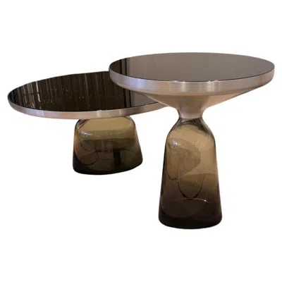 Pre-owned Classicon Set Bell Tables With Aluminium Frame By Sebastian Herkner In Stock In Brown