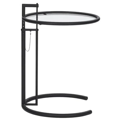 Pre-owned Classicon Set Of 2 Coffee Table  Adjustable Table E1027 Design Eileen Gray-black