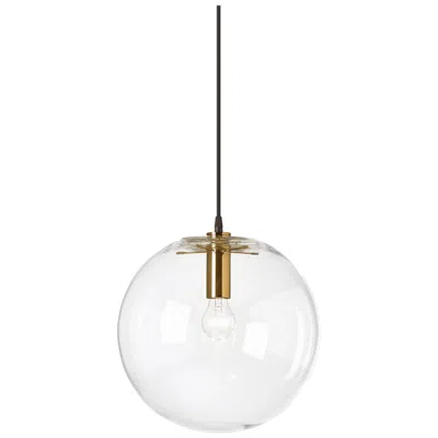 Pre-owned Classicon Small Selene Pendant Lamp In Brass By Sandra Lindner In Transparent