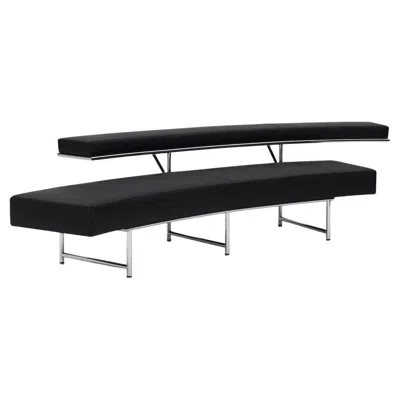 Pre-owned Classicon Sofa In Black Leather  Monte Carlo Design Eileen Gray