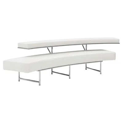 Pre-owned Classicon Sofa In White Leather  Monte Carlo Design Eileen Gray