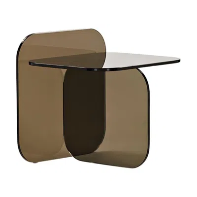 Pre-owned Classicon Sol Glass Side Table Designed By Ortega & Guijarro In Brown