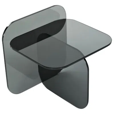 Pre-owned Classicon Sol Glass Side Table Designed By Ortega & Guijarro In Gray