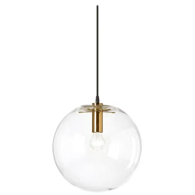 Pre-owned Classicon Xs Selene Pendant Lamp In Brass By Sandra Lindner In Transparent