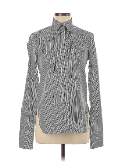 Pre-owned Classics By Worth Long Sleeve Blouse In Black