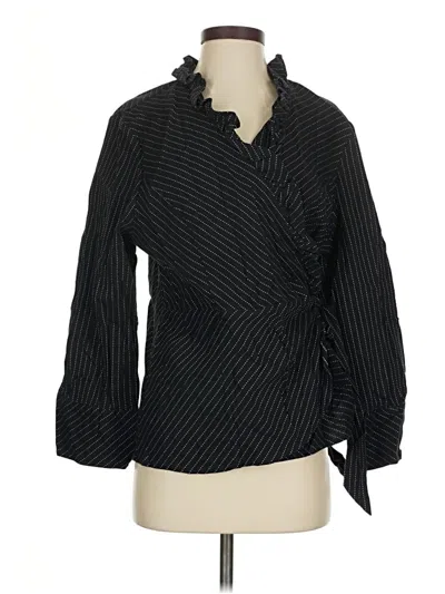 Pre-owned Classiques Entier 3/4 Sleeve Blouse In Black