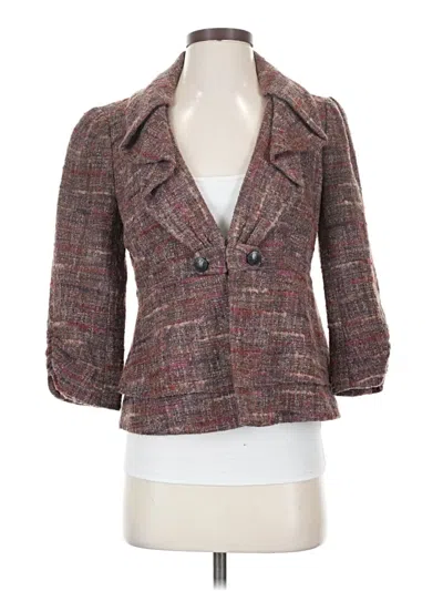 Pre-owned Classiques Entier Blazer Jacket In Burgundy