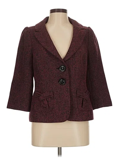 Pre-owned Classiques Entier Blazer Jacket In Burgundy