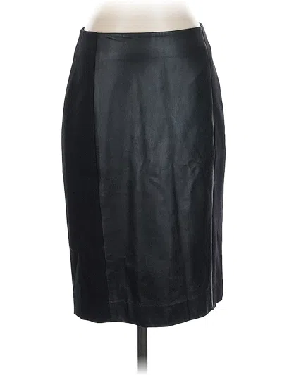 Pre-owned Classiques Entier Faux Leather Skirt In Black