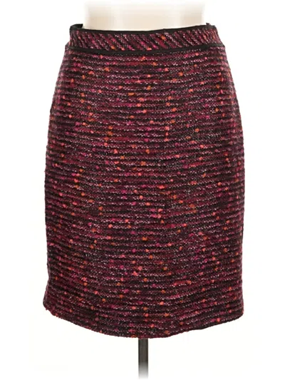 Pre-owned Classiques Entier Formal Skirt In Burgundy