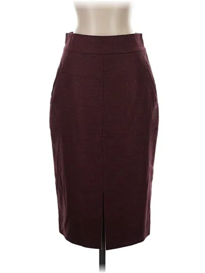 Pre-owned Classiques Entier Formal Skirt In Burgundy