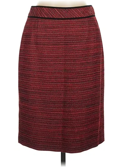 Pre-owned Classiques Entier Formal Skirt In Burgundy