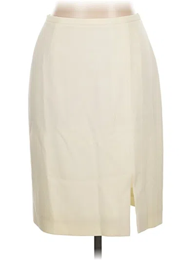 Pre-owned Classiques Entier Formal Skirt In Ivory