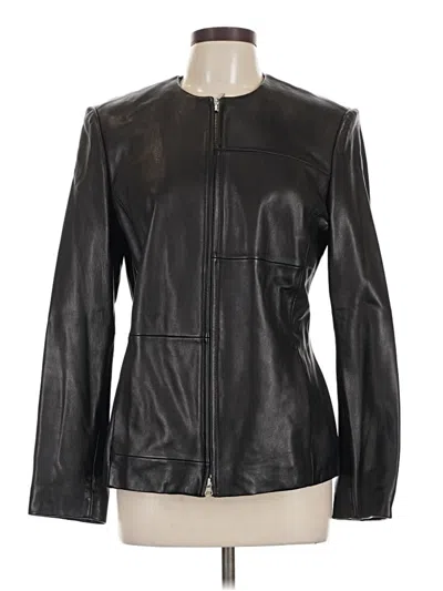 Pre-owned Classiques Entier Leather Jacket In Black