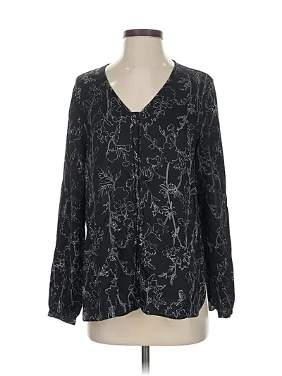 Pre-owned Classiques Entier Long Sleeve Blouse In Black