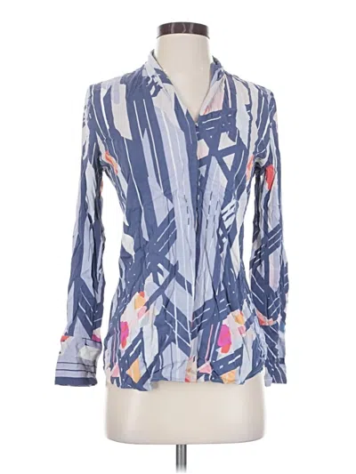 Pre-owned Classiques Entier Long Sleeve Blouse In Blue