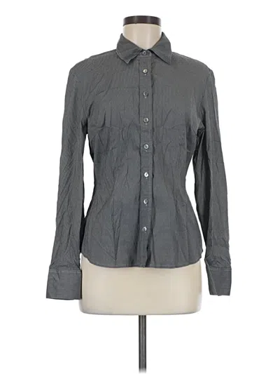 Pre-owned Classiques Entier Long Sleeve Button Down Shirt In Gray