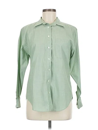 Pre-owned Classiques Entier Long Sleeve Button Down Shirt In Green