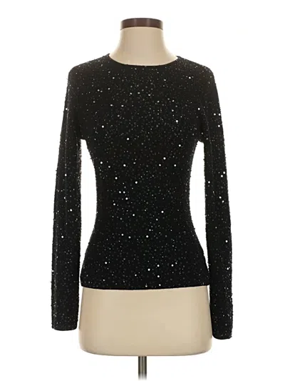 Pre-owned Classiques Entier Long Sleeve Top Black Crew Neck Tops