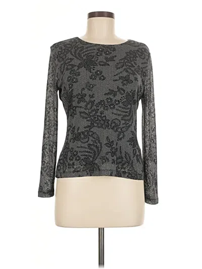 Pre-owned Classiques Entier Long Sleeve Top Gray Boatneck Tops