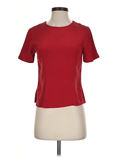 Pre-owned Classiques Entier Short Sleeve Top Red Crew Neck Tops