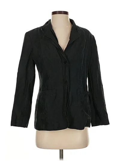 Pre-owned Classiques Entier Silk Blazer Jacket In Black