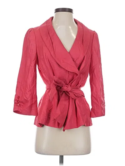 Pre-owned Classiques Entier Silk Blazer Jacket In Pink